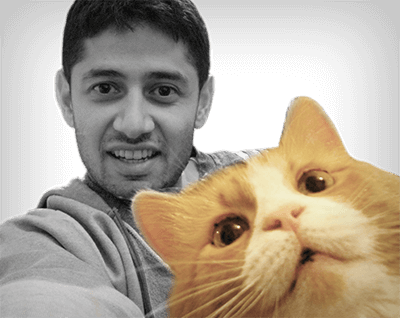 levent guler and his cat